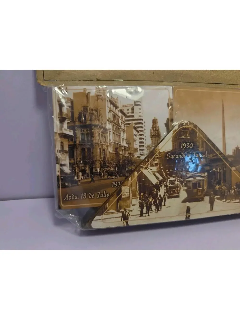 NIP Vintage 6 Coasters. Set De 6 Posavasos Y Servilletero Uruguay 1930's